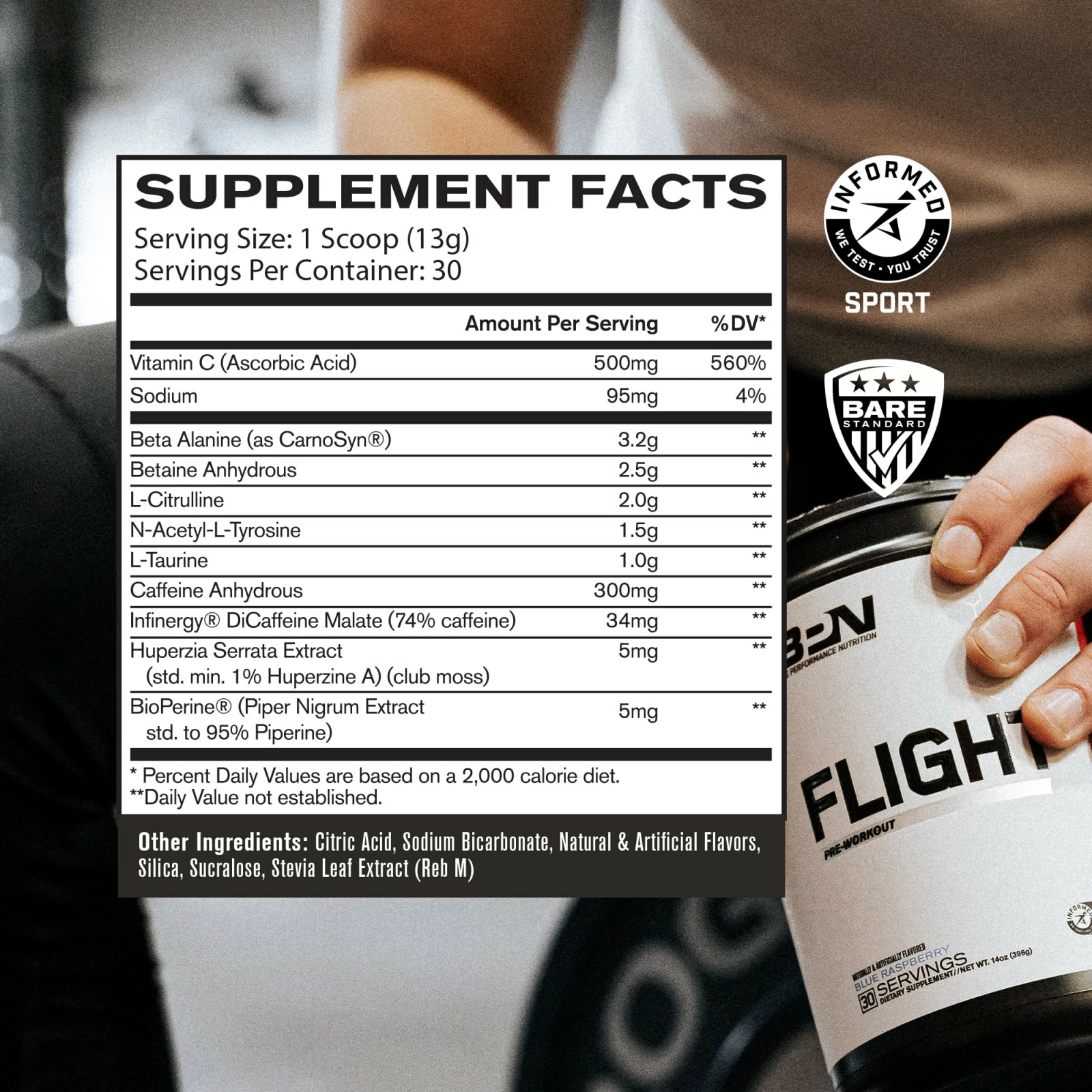 Bare Performance Nutrition Flight Pre-Workout - Pink Lemonade 2 Bare Performance Nutrition Flight Pre-Workout - Pink Lemonade - Image 2