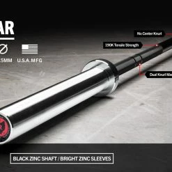 Rogue Fitness The Ohio Bar - Black Zinc