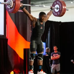 Rogue Fitness Rogue 28MM IWF Olympic Weightlifting Bar W/ Center Knurl - Bright Zinc -Rogue Fitness Shop RA1517 BRBR WEB10 wtzaix